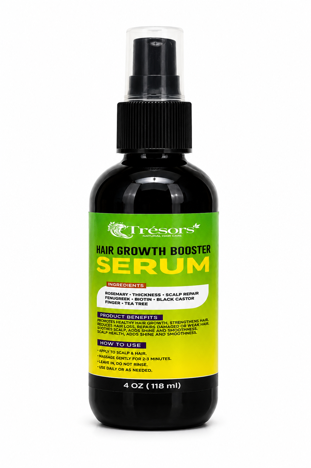 Sérum Capillaire Naturel – Force & Vitalité ✨