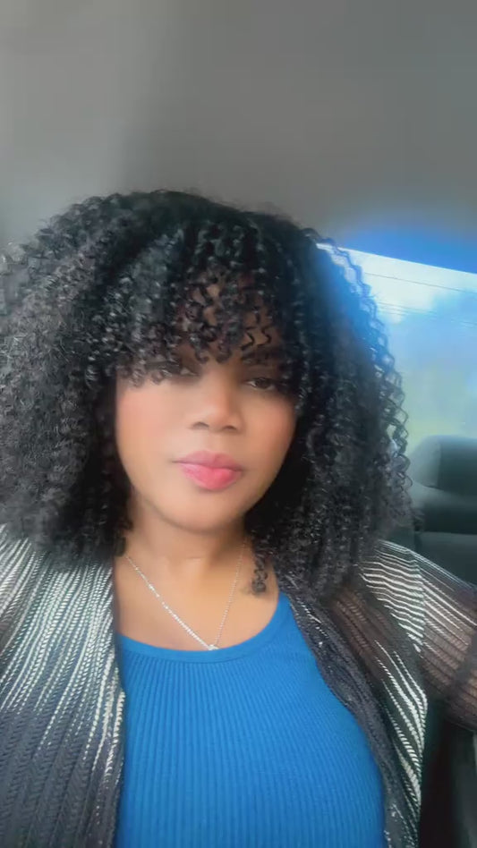 100% natural Afro wig