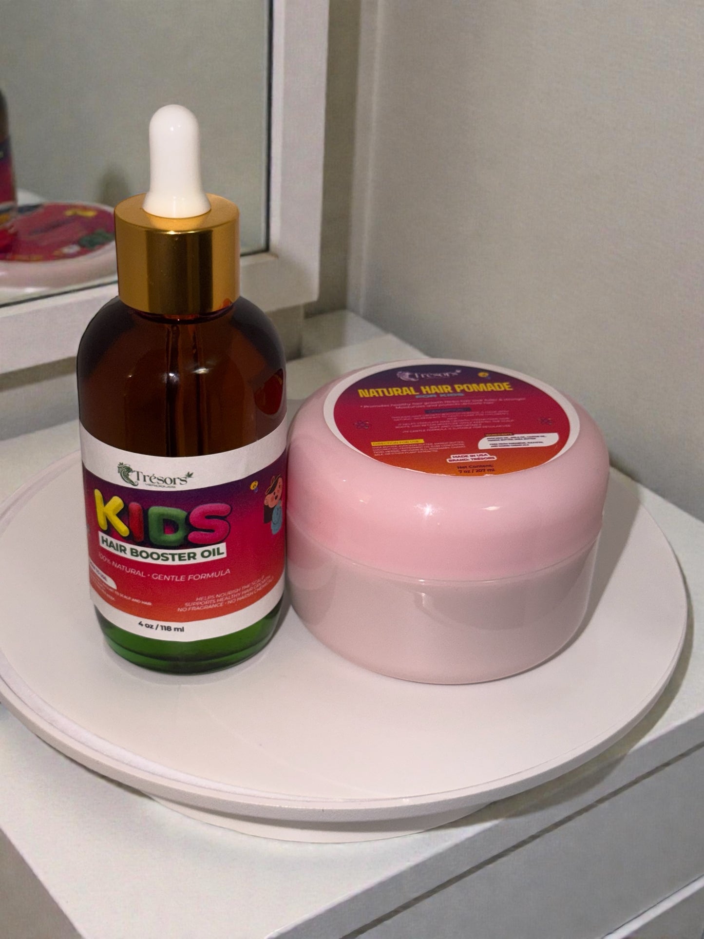 Pomade & Huile Booster Enfants – Croissance & Nutrition