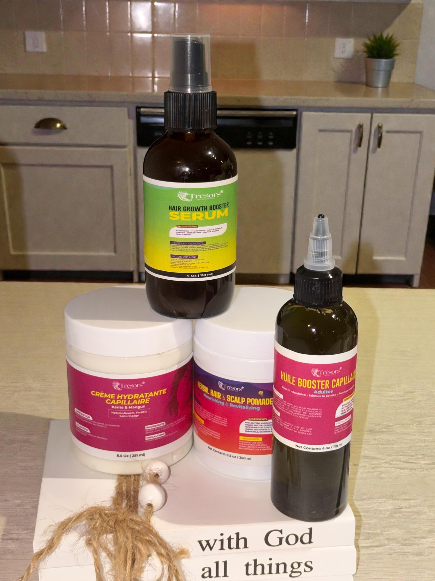 KIT IDRATASYON & POUS CHEVE (4 PRODUITS)